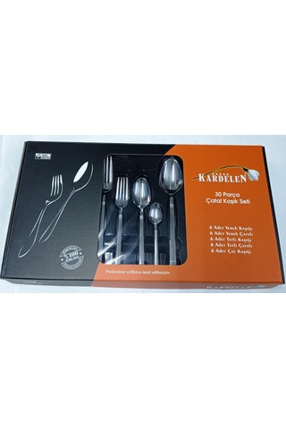 Kardelen 6 Kişilik Turkuaz 30 Parça Set Çelik