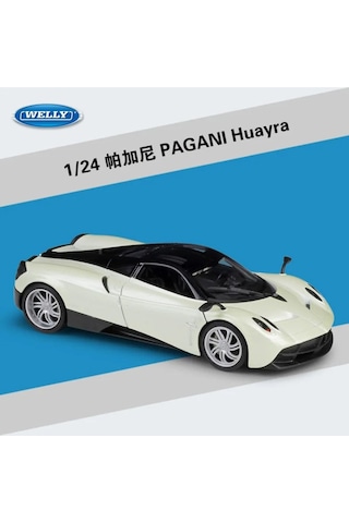 Pagani Huayra 1:24 Model Araç Beyaz Renk Koleksiyon