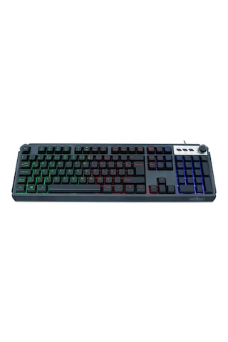 James Donkey JDK104 Rainbow Membran Türkçe Q Gaming 104 Tuş Siyah Klavye