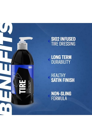 Gyeon Q² Tire Lastik Parlatıcı Ve Koruyucu Jel - Seramik Bazlı Lastik Teker Cilası Pompalı 500 Ml