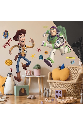 Lexroo Toy Story Duvar Çıkartması/duvar Dövmesi Woody 127 Cm Çok Renkli
