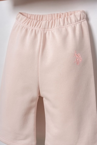 U.S. Polo Assn. Nakışlı Kız Bebek Pembe Uzun Kol Pijama Takım Usb3246-c-v3 Usb3246-c-v3 Pembe01