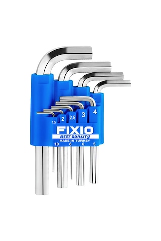 Fixio Fa1009 9 Parça Kısa L Allen Anahtar Takımı/seti