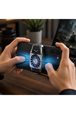 Kablosuz Telefon Soğutucu Fan Güçlü Hava Akışı Ve Sessiz Çalışma