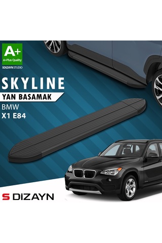 S-dizayn Bmw X1 E84 Skyline Siyah Yan Basamak 183 Cm 2009-2015 A+ Kalite