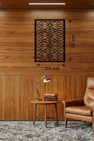 Znv Zenvia Mey İthalat Sarmaşık Ve Yaprak Motifli Ahşap Duvar Tablosu - 25x35 Cm Lazer Kesim Dekoratif Pano Znv202 6446404