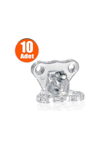 Açılı T Bağlantı Çektirme Şeffaf Köşe Birleştirme Kelebek 10 Adet N11.24064