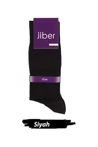Jiber Erkek Modal Likralı Uzun Çorap 5100 - 6 Adet Siyah