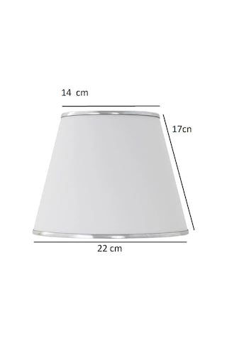 Abajur Şapkası - Yedek Şapka - Abajur Başlığı -kumaş Başlık Beyaz