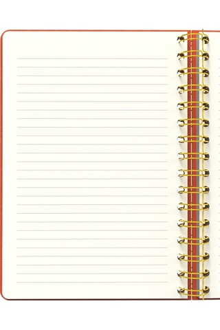 Melimelek Çizgili Defter Turuncu Bez Ciltli - Ceyda Düvenci Turuncu