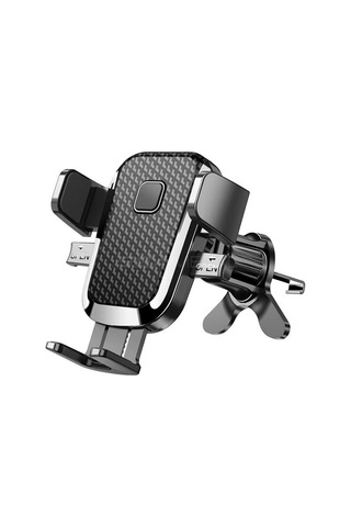 Seametal Araba Hava Çıkışı Telefon Tutucu Klip Dönebilen Cep Telefonu Montaj Braketi Kanca İle Çok Fonksiyonlu Kaymaz Tutucu Standı