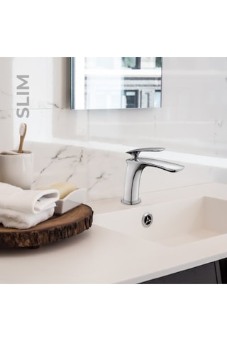 Newarc Slim Lavabo Bataryası Krom