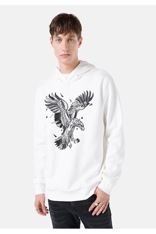 Colin's Colins Regular Fit Erkek Beyaz Sweatshirt Cl1067471 Q1.v1 Ofw Beyaz