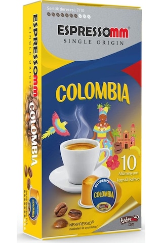 Espressomm® Single Origin Colombia Alüminyum Kapsül Kahve 10 Adet