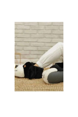 Çiçek 160-26 Termal Köpek Figürlü Panduf 36-40 Siyah