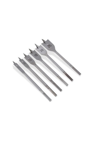 Yüksek Karbonlu Çelik Yaprak Matkap Ahşap Oyma Delme 6 Adet 12 Mm 24 Mm