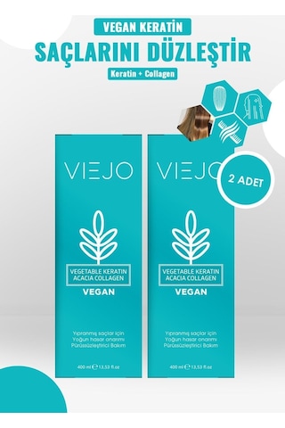 2 Adet - Vegan Saç Keratini - Collagen - Saç Düzleştirici - 535596015