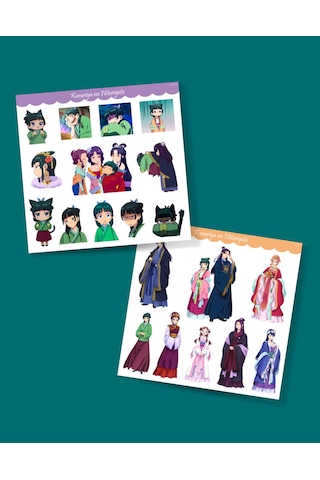 Eczacının Günlüğü Maomao - Kusuriya No Hitorigoto 2li Sticker Set-parlak Kağıt