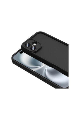 Apple Uyumlu iPhone 16 Kılıf Kamera Korumalı Tchs Ananas Kapak - Siyah Siyah