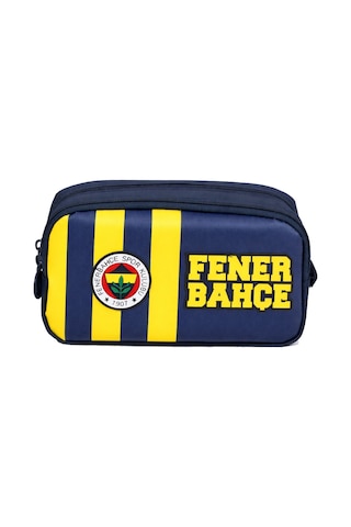 Fenerbahçe İki Gözlü Erkek Çocuk Fenerbahçe Baskılı Mavi - Sarı Okul Kalem Çantası/kalemlik - 70016 Sarı - Lacivert