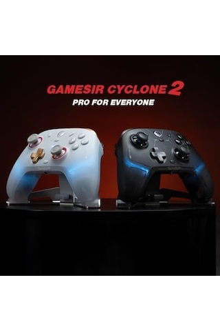 Cyclone 2 Wireless Pc Controller 1000hz Polling Rate, Tmr Joysticks, Hall Effect & Micro 2-in-1 Triggers, Pc Gaming Controller For Pc/android/switch/switch 2 With Charging Dock Black