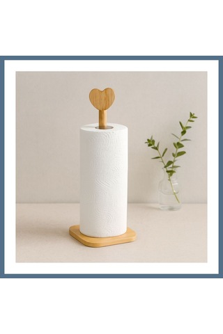 Buradabulabilirsin Bambu Kağıt Havluluk 12x12 Cm Kalp Başlı Sap 28.5 Cm Bbz ÇoK Renkli