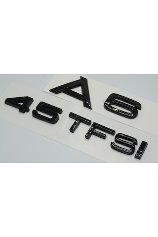 Audi A6 45 Tfsi Parlak Siyah Abs 3m 3d Bagaj Yazı Logo