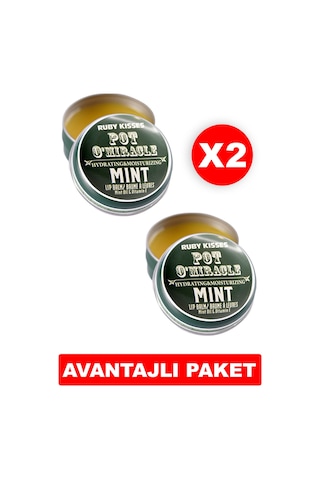 Ruby Kisses Nane Yağı Dudak Nemlendiricisi 2 x 10 G