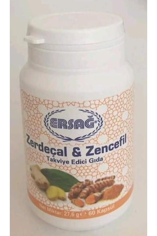 Ersağ Zerdeçal Zencefil Gıda Takviyesi