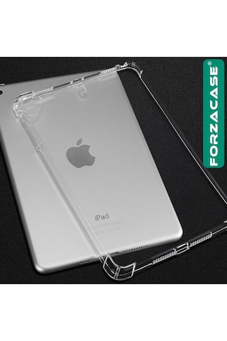 Forzacase Apple Uyumlu iPad Mini 1-2-4 7.9 İnch İle Anti Shock Silikon Kılıf Şeffaf - Fc014 Silikon