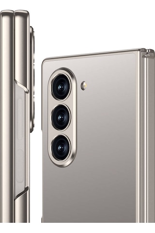 Galxy Uyumlu Z Fold 6 Kılıf Titanyum Metal Tasarımlı Zore Kıpta Caz Kapak-gri Gri