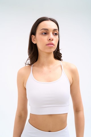 Normal People Leya - Spor Bra Activefit Kumaş Gri