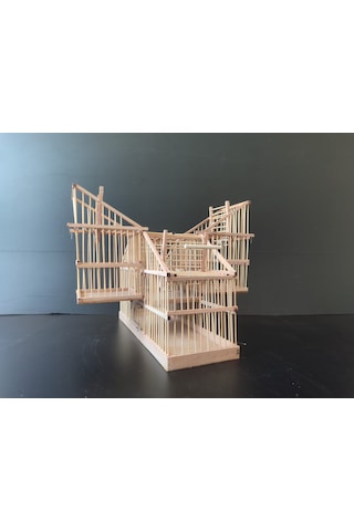 Çotanaklar Kafes Otomatik Kapanca Ahşap 4'lü