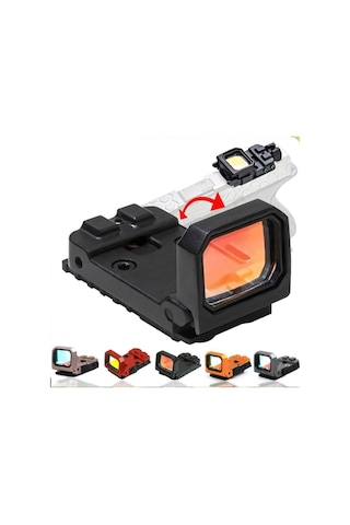 Katlanabilir Flip Up Red Dot Siyah