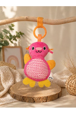 Molie Hışırtılı Askılı Oyuncak Açık Pembe