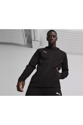 Puma Teamfinal Casuals Hooded Erkek Futbol Ceketi 65852803 Siyah 65852803 Siyah