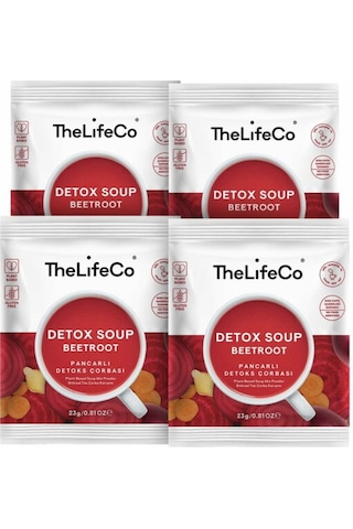 TheLifeCo Beetroot - Kırmızı Pancar Çorbası 4 x 23 G