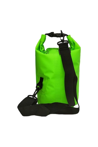 Springsun 5l Yeşil 500d Pvc Su Geçirmez Çanta - Rafting, Kayak, Sahne İçin Sağlam Tek Askılı Kuru Çanta