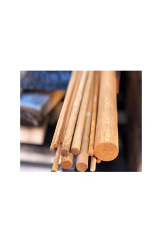 20-22mm 30cm Ahşap Makrome Çubuğu - 5 Adet