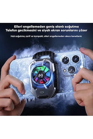 Seramik Soğutmalı Telefon Soğutucu Fan Gaming Oyuncu Yayıncı Youtuber İçin Memo Fan