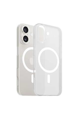 Apple Uyumlu iPhone Buff 16 Magsafe Slimfy Kılıf White