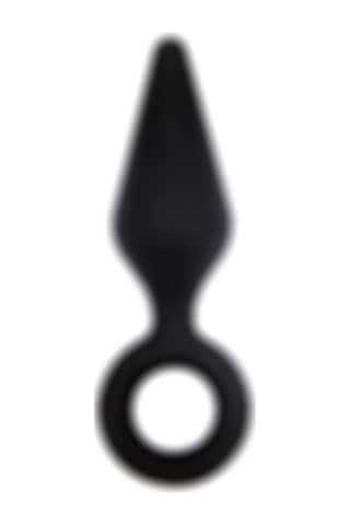 Lilitu Shop 8,7 Cm Halkalı Silikon Anal Tıkaç (Plug)