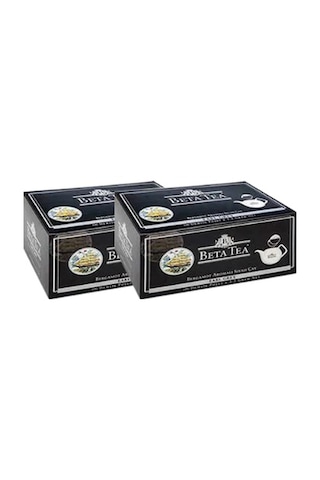Beta Tea Earl Grey Bergamot Aromalı Siyah Demlik Poşet Çay 2'li 100 x 3.2 G