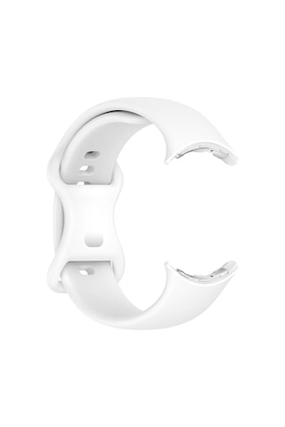 Caseonn Google Pixel Watch 5 41mm Kordon Esnek Spor Silikon Kayış Beyaz