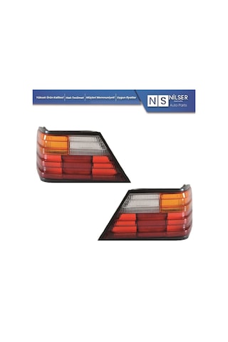 Mercedes W124 Stop Camı Sarı Sinyalli Sağ-Sol Takım 1985-1993