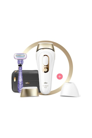 Braun Silk Expert Pro 5 PL5147 400.000 Atımlı 2 Başlıklı Yeni Nesil IPL + Tasarım Çanta