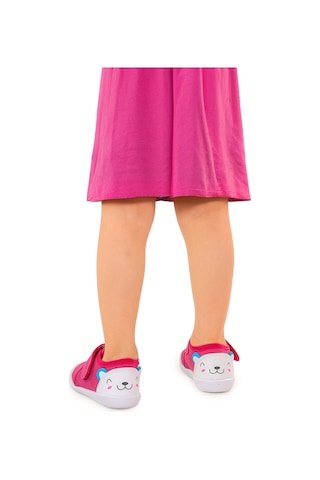 Kiko Kids Catly Cırtlı Kız Bebek İlk Adım Panduf Ayakkabı Fuşya