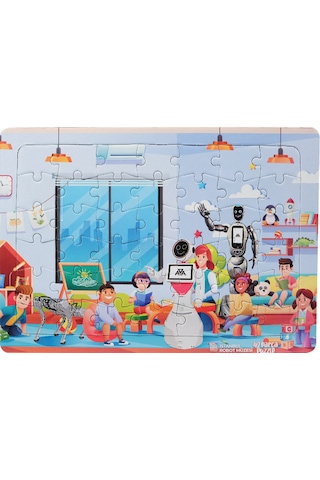 Akınrobotıcs Puzzle 42 Parça Diğer Mavi