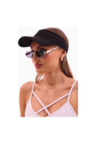 Uv Koruyuculu Unisex Siperlikli Siyah Şapka Siyah