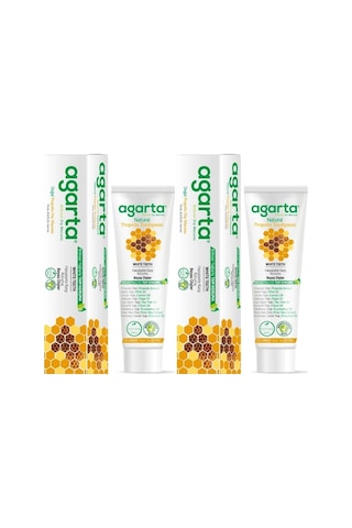 Agarta Doğal Diş Macunu 100ml Propolisli 2 Li Set Beyazlık